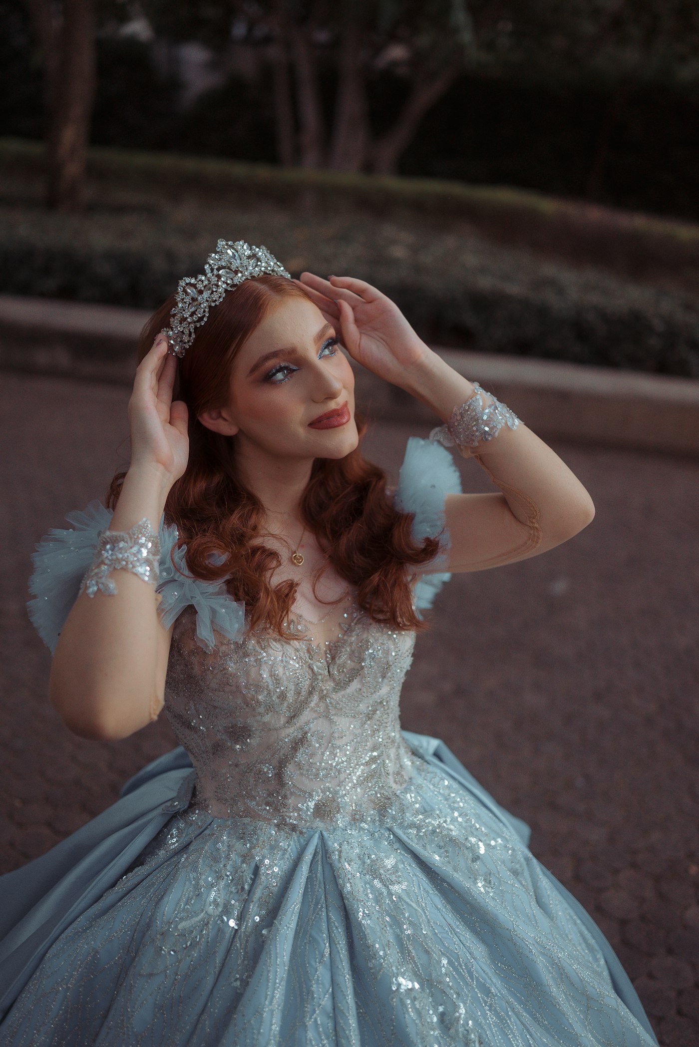 Retrato de quinceañera con tiara